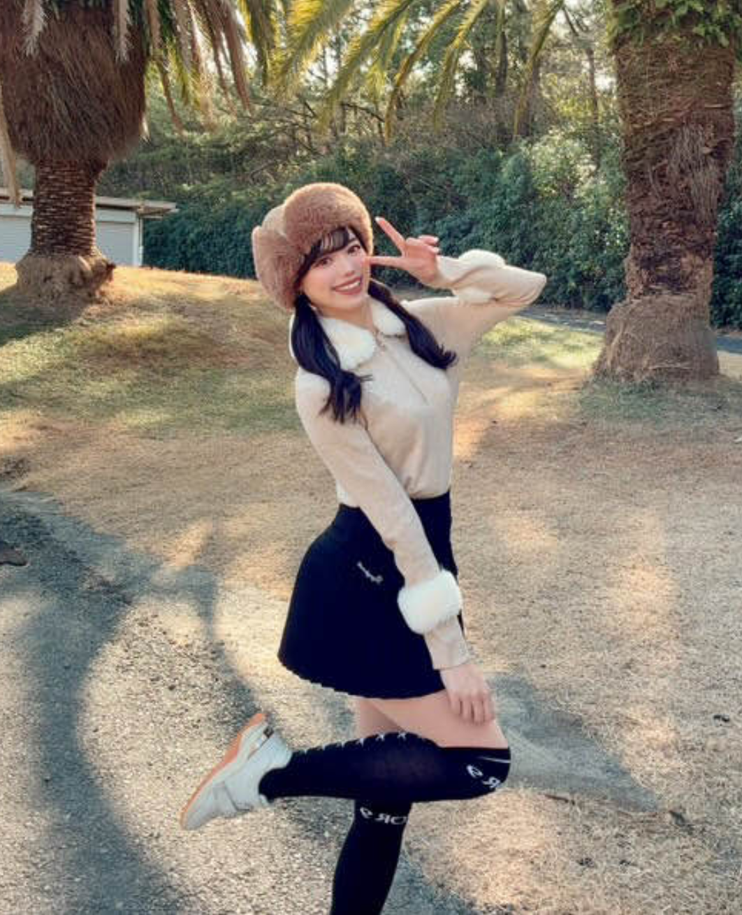 ファーカラーセットアップ