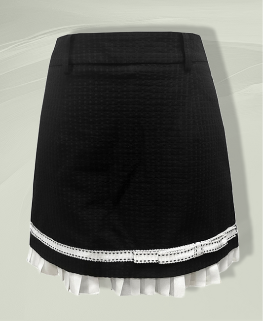 Classic Trimmed Pleated Golf Skirt