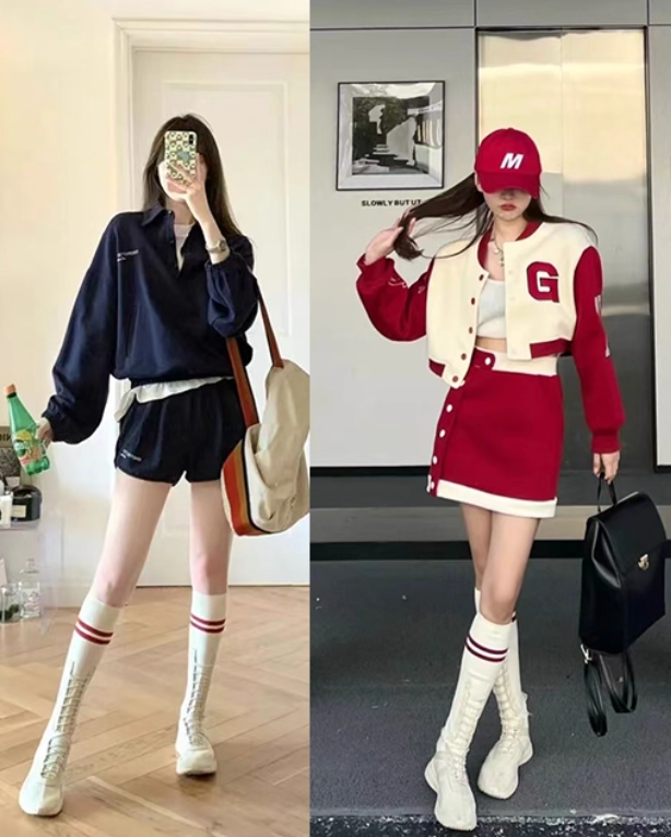 ソックスマッチロングブーツ