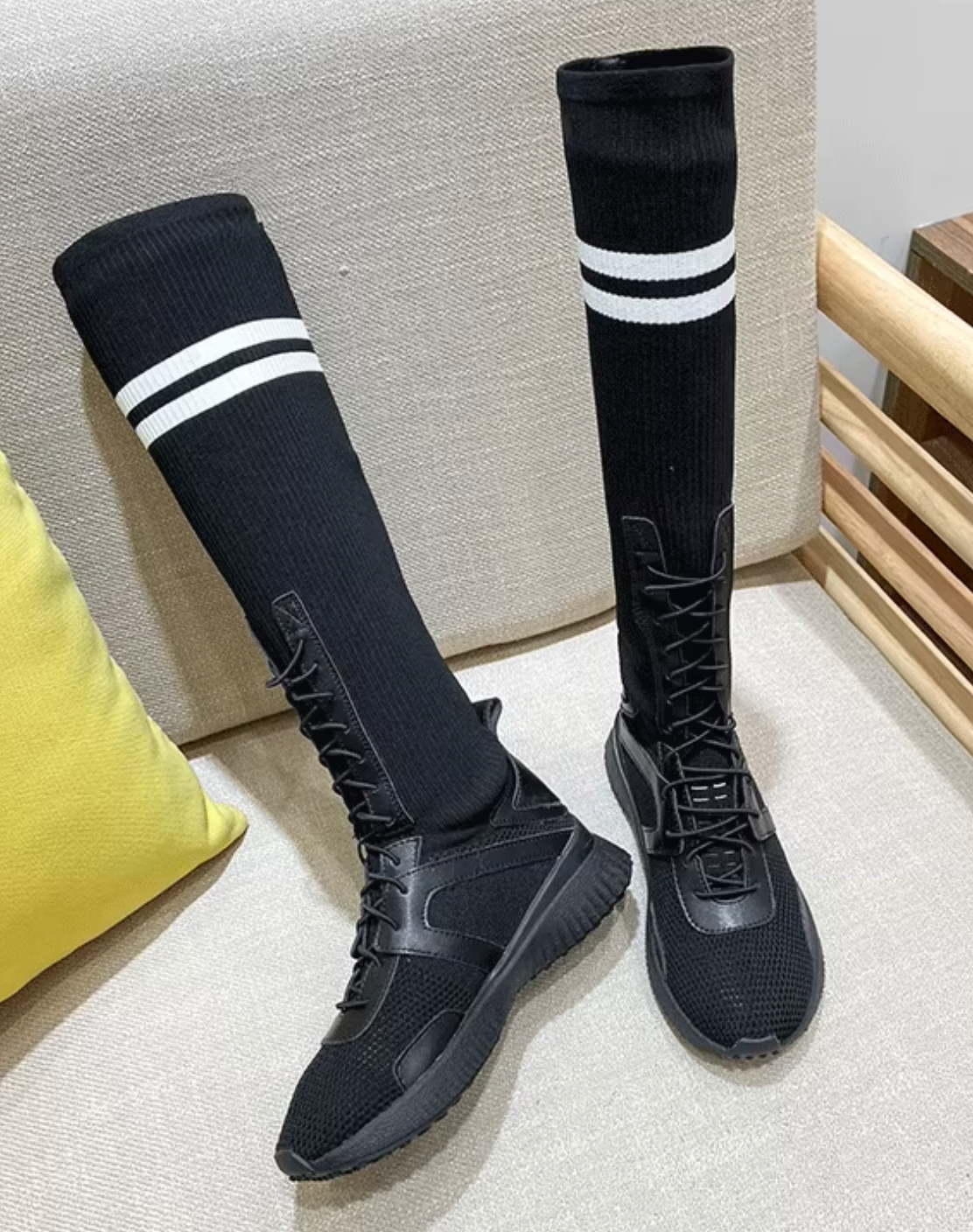 ソックスマッチロングブーツ