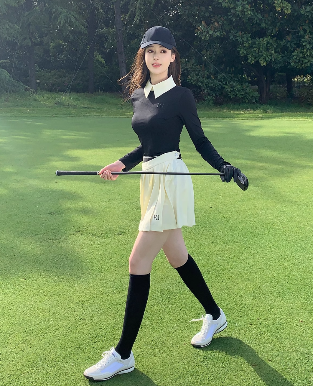 パステルロゴプリーツスカート