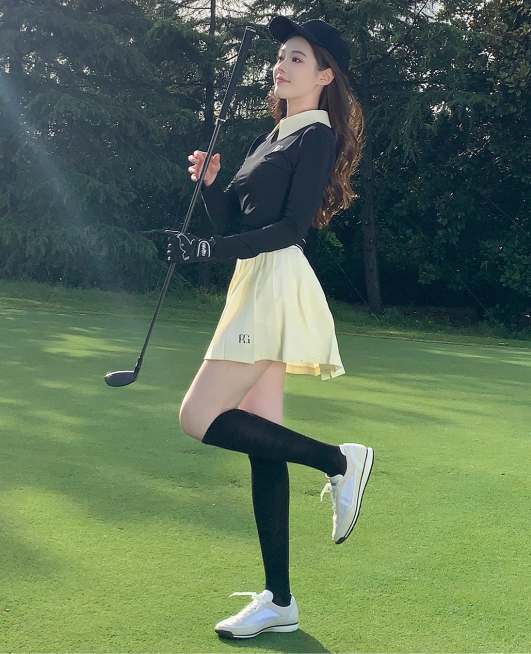 パステルロゴプリーツスカート