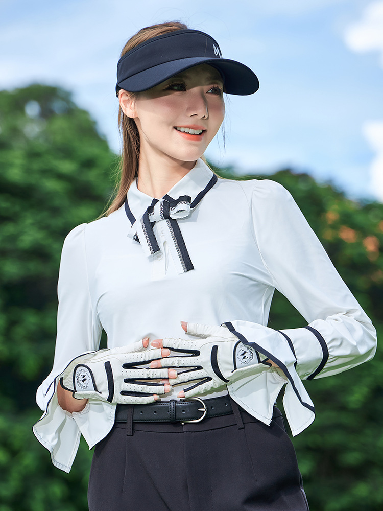 トレンディ―タイアクセントゴルフブラウス
