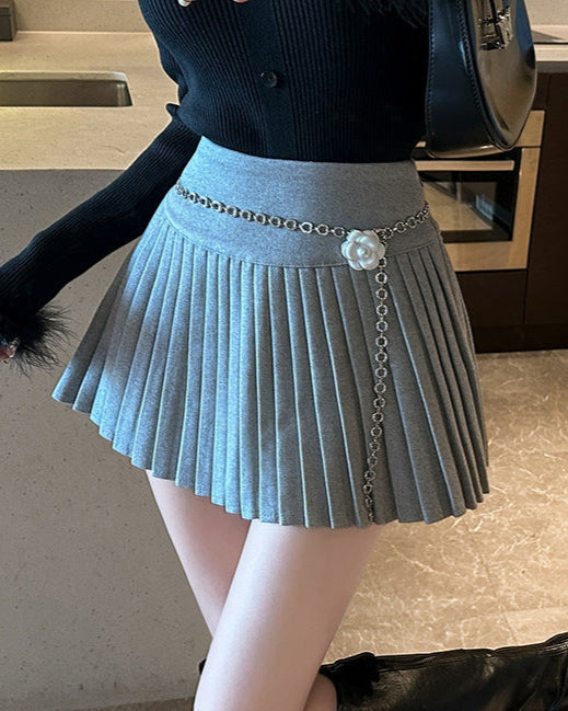 クラシックチェーンプリーツスカート
