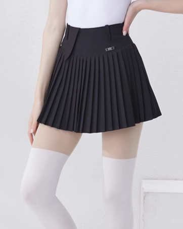 バイカラーリボンタイ付きモックネックトップス