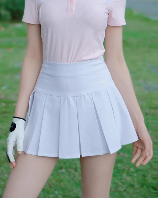 ピンストライプタイトミニスカート