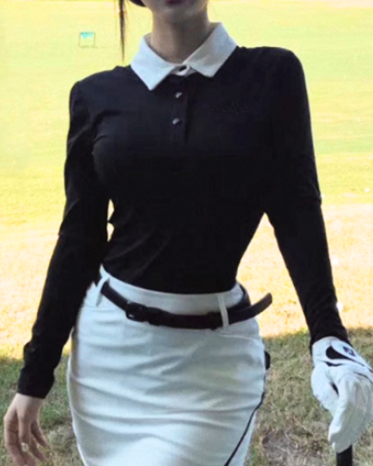 ロングスリーブポロトップス
