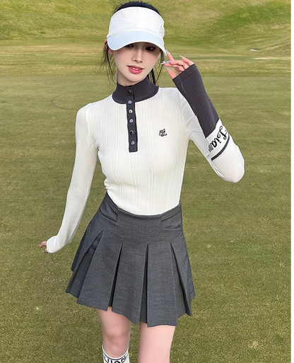 グレイスハイネックカフセットアップ