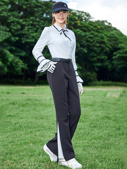 Sleek Contrast Panel Golf Pants